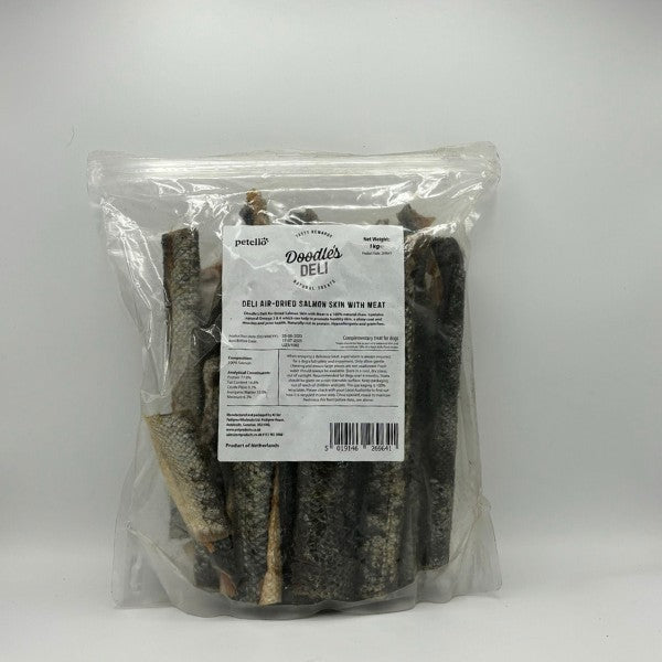 Doodles Deli Air Dried Salmon Skin with Meat 1kg