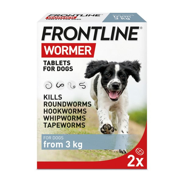 Frontline Wormer Tablets for Dogs Two Packs