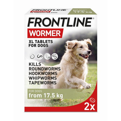 Frontline Wormer XL Tablets for Dogs Two Packs