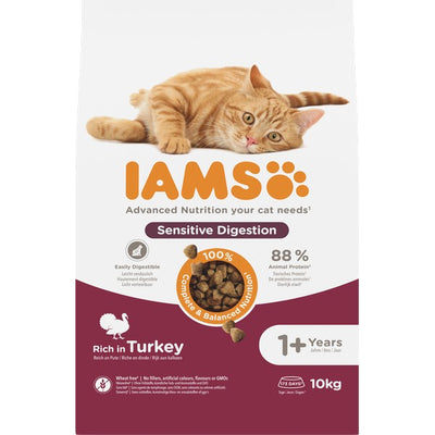 Iams for Cat Adult Sensitive Digestion (Turkey) 10kg