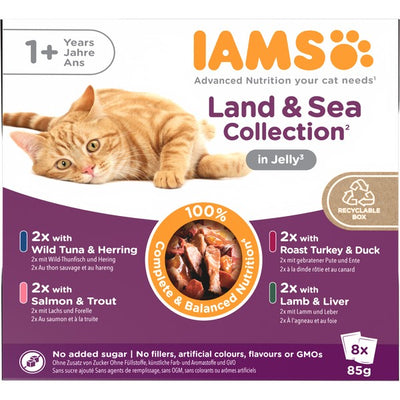 Iams Land & Sea Collection in Jelly 8pk (8 x 85G)