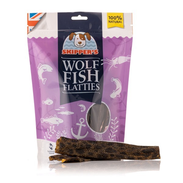 Skippers Dried 100% Wolfish Flatties Medium 250g