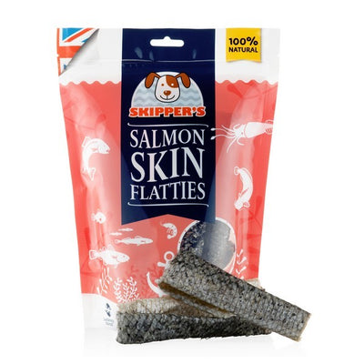 Skippers Dried 100% Salmon Skin Flatties 100g