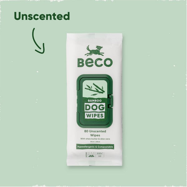 Beco Bamboo Dog Wipes Unscented