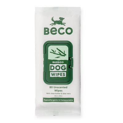 Beco Bamboo Dog Wipes Unscented