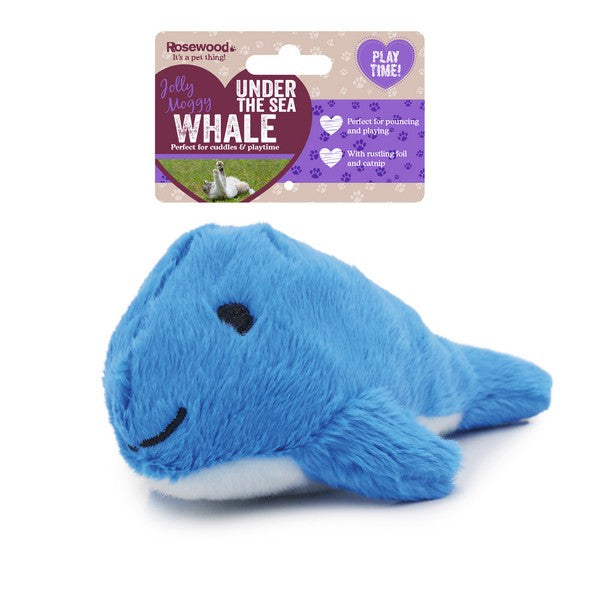 Rosewood Under the Sea Whale Cat Toy