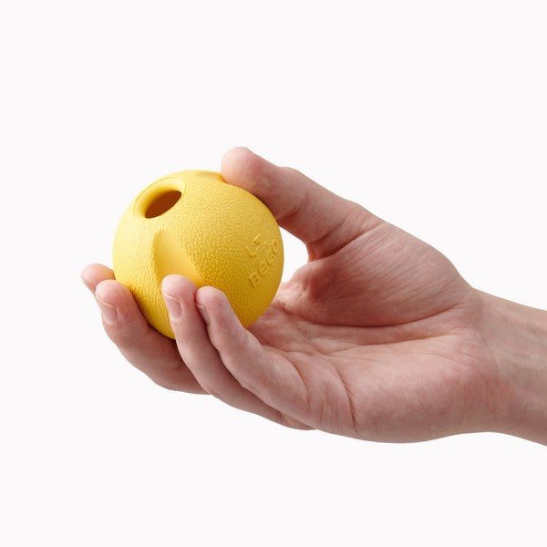 Beco Natural Rubber Fetch Ball Yellow