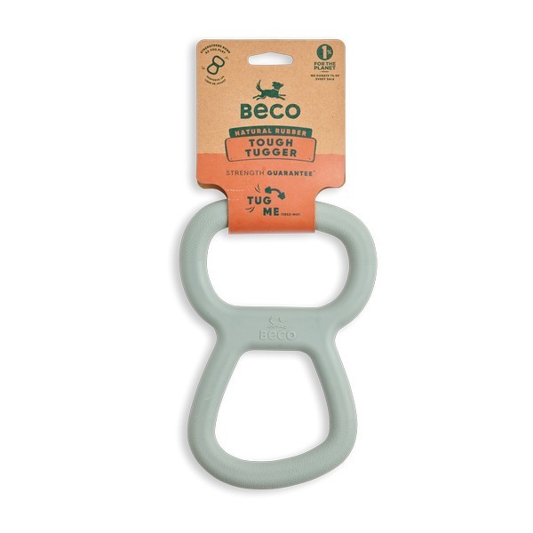 Beco Tugger Natural Rubber Toy Green