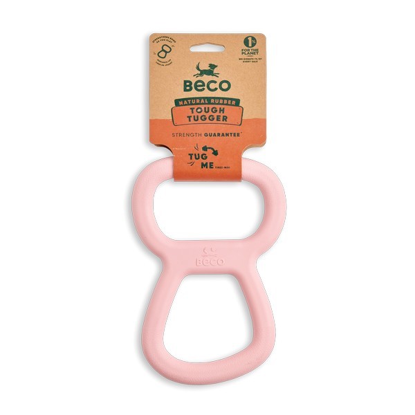 Beco Tugger Natural Rubber Toy Pink