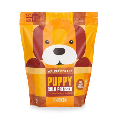 Walker and Drake- Puppy Cold Pressed Complete Dog Food, Chicken, 1.5kg