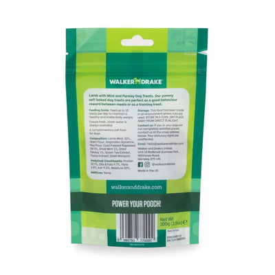 Walker and Drake - Lamb with Mint & Parsley, 100g Dog Treats