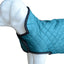 Henry Wag Teal Quilted Dog Jacket Extra Small 35cm