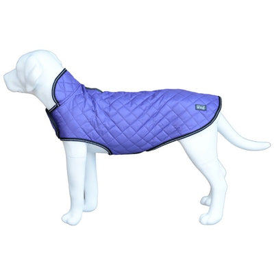 Henry Wag Purple Quilted Dog Jacket Extra Small 35cm