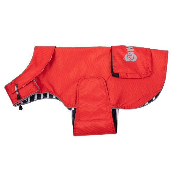 Animate 14Inch Pac-O-Mac Dog Coat Red