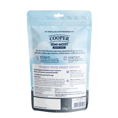 Cooper & Co Semi-Moist Biscuit Senior Turkey with Sweet Potato 135g