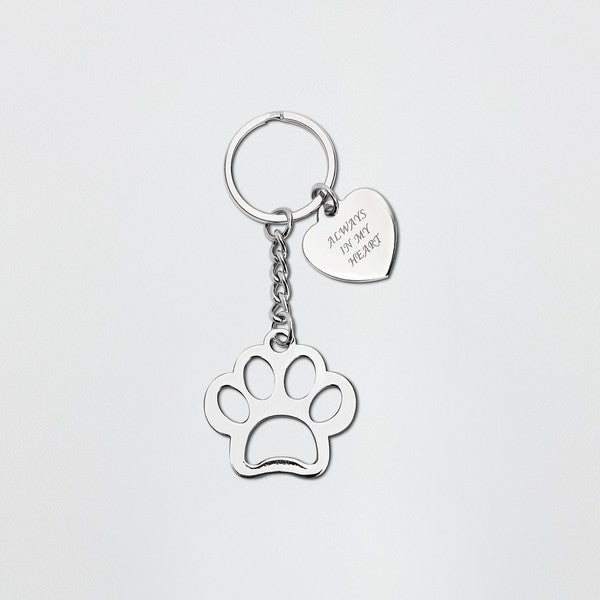 Oh So Precious Paw and Charm Keyring