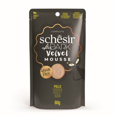 Schesir After Dark Velvet Adult Cat Chicken 80g Variety Pack