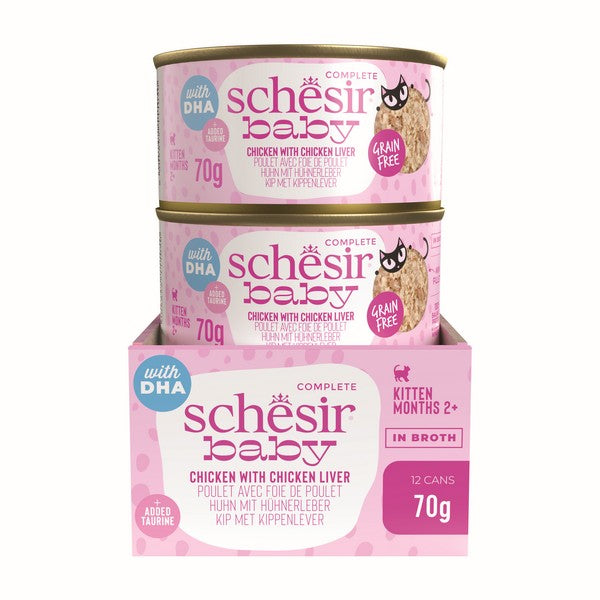 Schesir Baby Wholefood Kitten Cat Chicken & Liver 70g