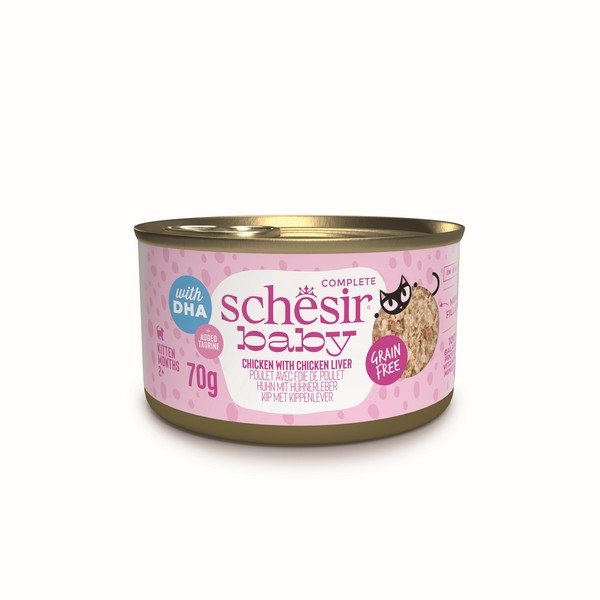 Schesir Baby Wholefood Kitten Cat Chicken & Liver 70g