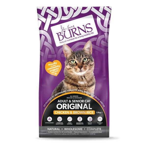 Burns Cat Original Turkey & Chicken Brown Rice