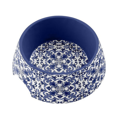 Tarhong Canyon Clay Pet Bowl Medium Indigo 7.1Inch x 2.8Inch