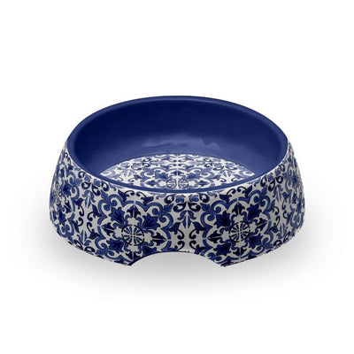 Tarhong Canyon Clay Pet Bowl Medium Indigo