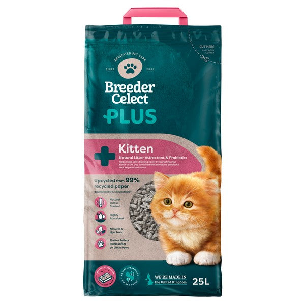 Breeder Celect PLUS Kitten Paper Cat Litter 25L