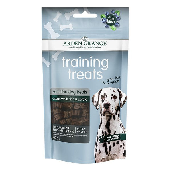 Arden Grange Training Treats Grain Free Sensitive White Fish and Potato 80g