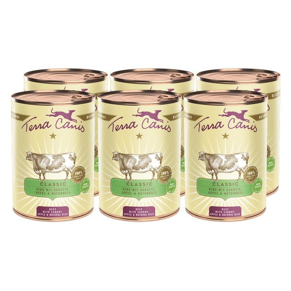 Terra Canis Classic Beef with Carrot Apple and Brown Rice 400g