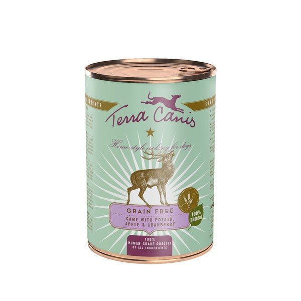 Terra Canis Grain Free Game with Potato Apple and Cranberries 400g