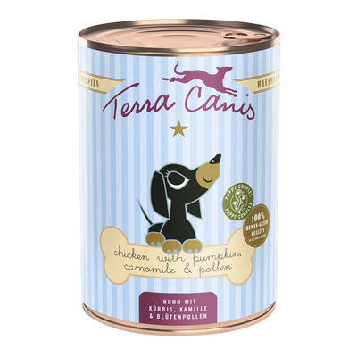 Terra Canis Puppy Chicken with Pumpkin Camomile and Flower Pollen 400g