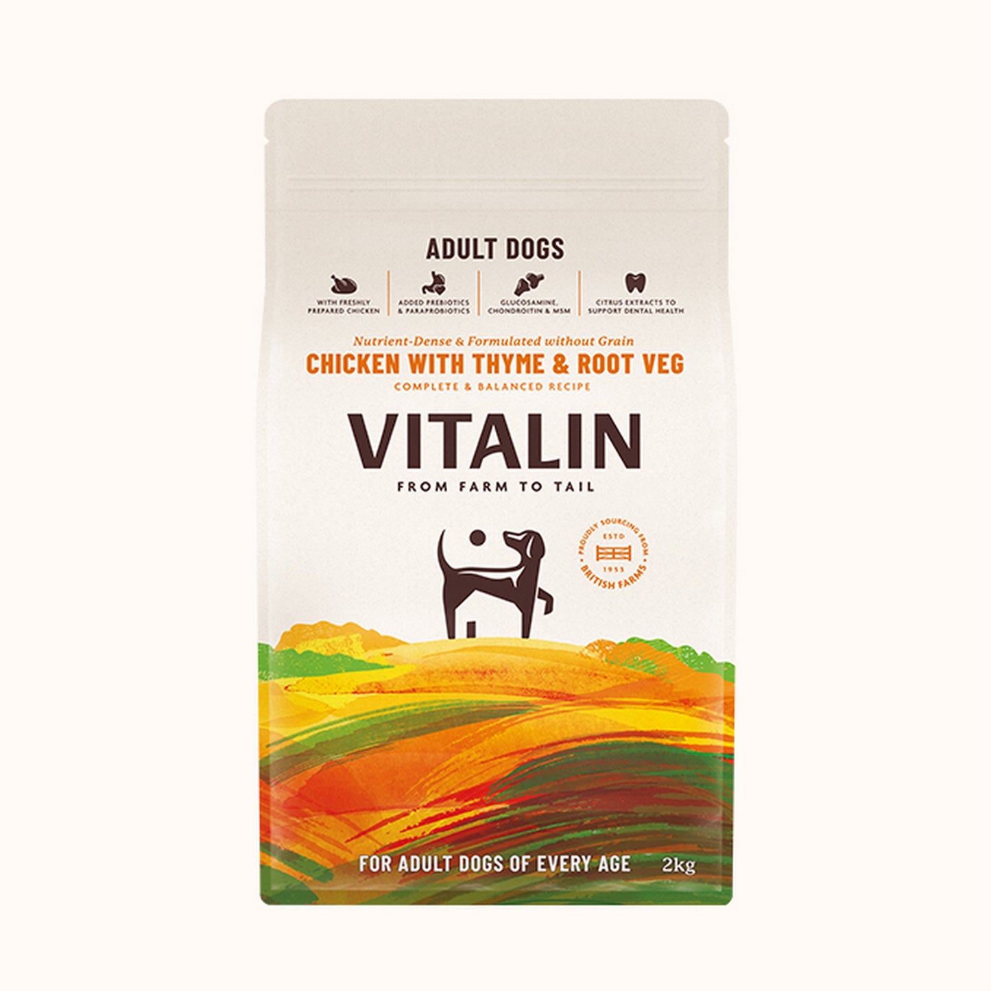 Vitalin Adult Chicken with Veg & Thyme 2kg