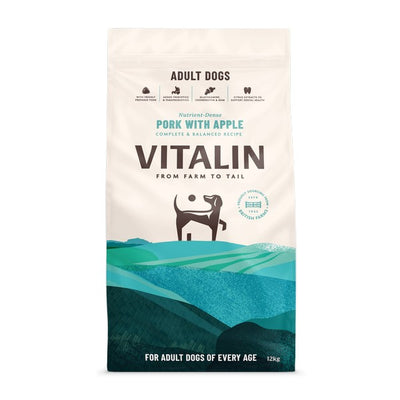 Vitalin Adult Pork with Apple 12kg