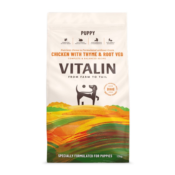 Vitalin Puppy Chicken with Veg & Thyme 12kg