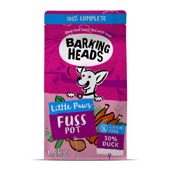 Barking Heads Little Paws Fuss Pot Duck 1.5kg