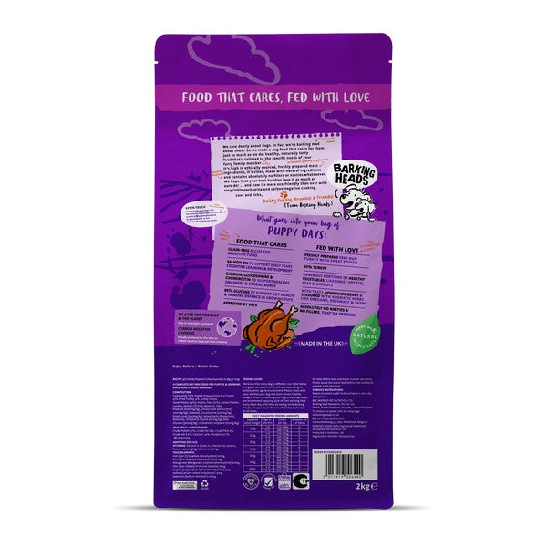 Barking Heads All Hounder Puppy Days Turkey Dog Food