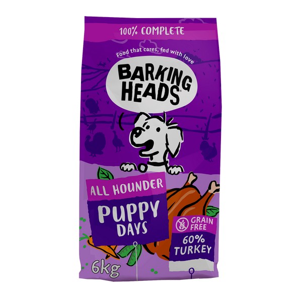 Barking Heads All Hounder Puppy Days Turkey Dog Food