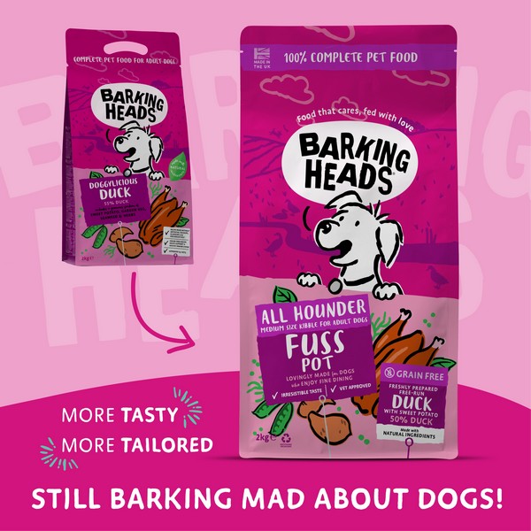 Barking Heads All Hounder Fuss Pot Duck Dog Food