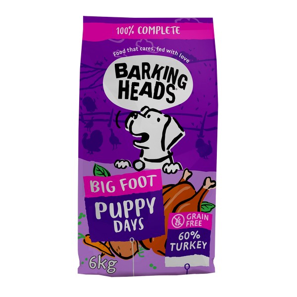 Barking Heads Big Food Puppy Days Turkey 6kg