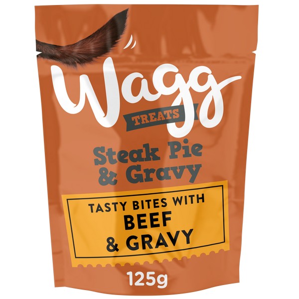 Wagg Steak Pie with Gravy Treats 125g