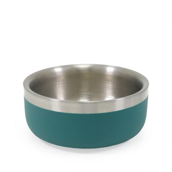 Rosewood Double Wall Stainless Steel Bowl 350ml Teal