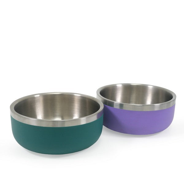 Rosewood Double Wall Stainless Steel Bowl 700ml Teal