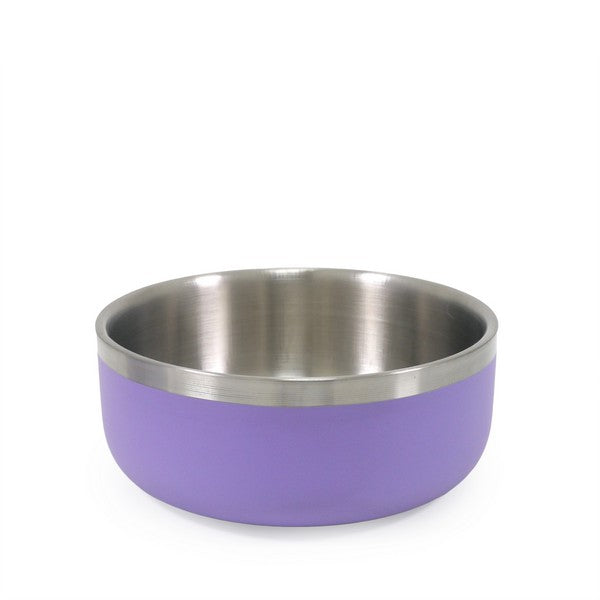 Rosewood Double Wall Stainless Steel Bowl 1200ml Lilac