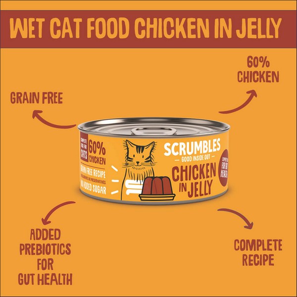 Scrumbles Wet Cat Jelly 80g