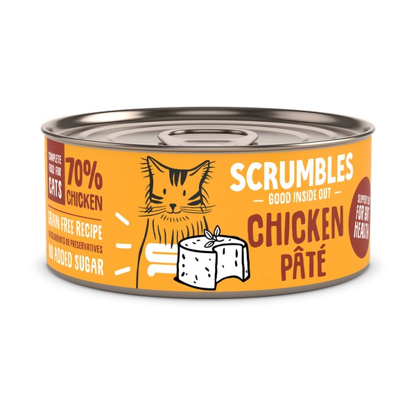 Scrumbles Wet Cat Pate Chicken 80g