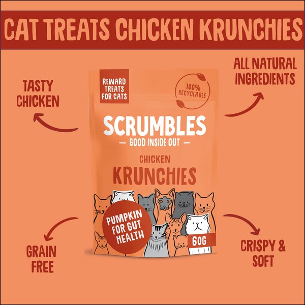 Scrumbles Chicken Krunchies Treats 60g