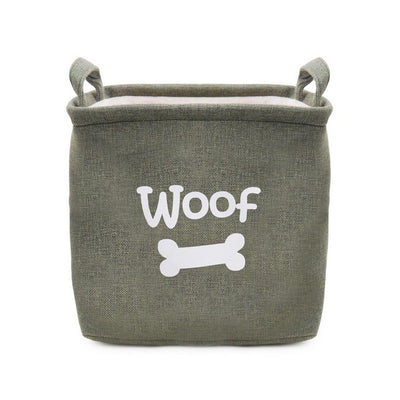 Rosewood Canvas Pet Toy Basket