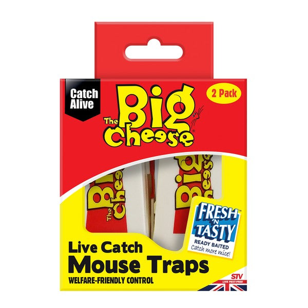 STV The Big Cheese Live Catch Mouse Trap Twinpack