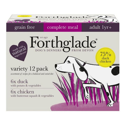 Forthglade Complete Adult GF Variety (Chicken & Duck) & Vegetables 12x395g