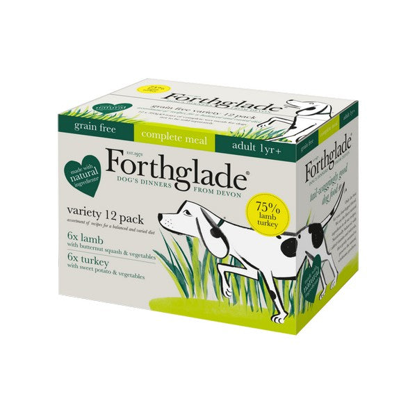 Forthglade Complete Adult GF Variety (Lamb & Turkey) & Vegetables 12x395g